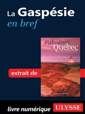 cover image of La Gaspésie en bref